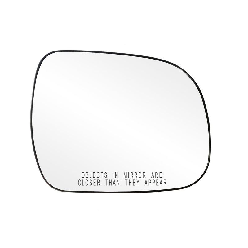 Fit System - 80224 Passenger Side Non-Heated Mirror Glass w/Backing Plate, Toyota Highlander US Built, Tacoma, Tacoma, 5 15/16" x 7 1/2" x 8 3/8" - Image 1